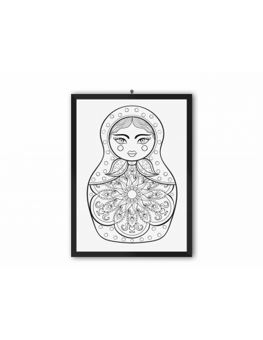 Tableau Poupée Russe Mandala commande en ligne