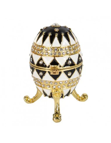 ŒUF DE FABERGÉ ÉLÉGANCE NOIR REPRODUCTION les muscles