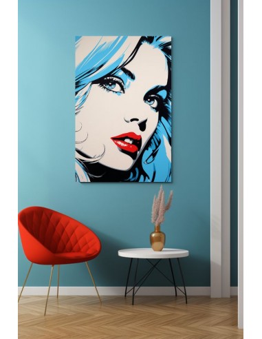 Tableau Pop Art Bleu offre 