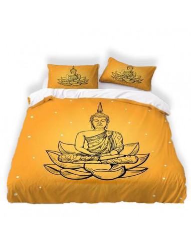 Housse de Couette Bouddha et Fleur de Lotus pas chere