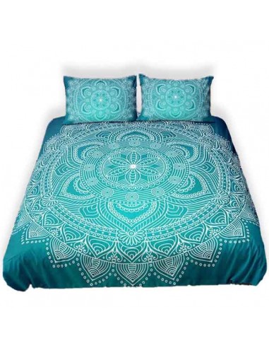 Housse de Couette Bouddha avec Mandala Turquoise votre