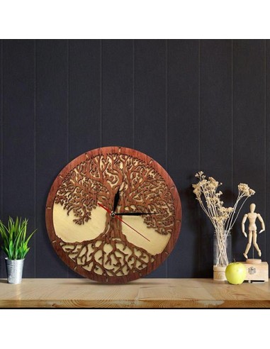 Horloge Bouddha avec Arbre de Vie pas cher 