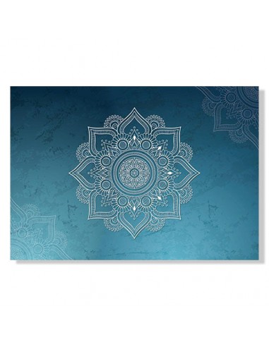 Tapis Mandala Bleu Les êtres humains sont 