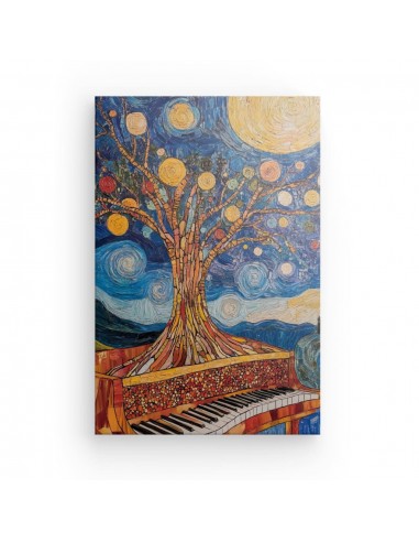 Tableau Piano Arbre de Vie Mélodique soldes