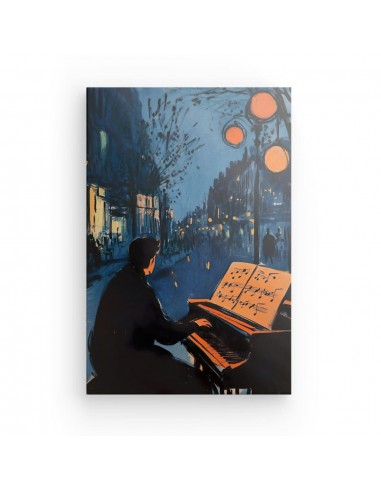 Tableau Piano Mélodie Nocturne d'une Âme Urbaine destockage