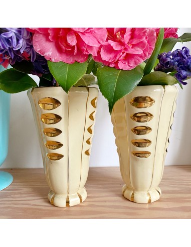 Paire de vases art deco Venez acheter