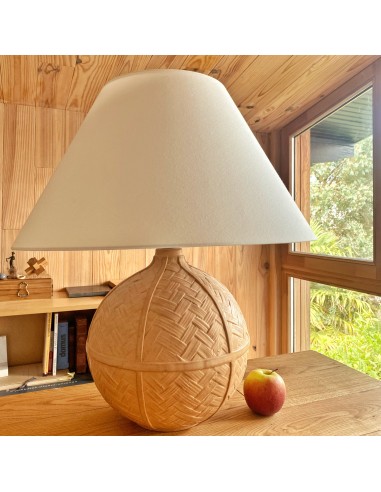 Lampe XXL en céramique façon rotin Venez acheter